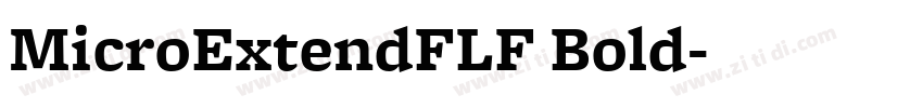 MicroExtendFLF Bold字体转换